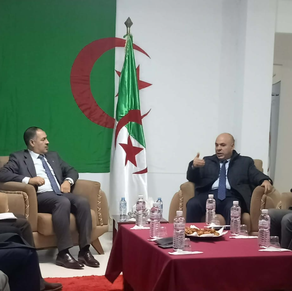 الأمين العام لجبهة الحكم الراشد الدكتور بلهادي يستقبل وفدا عن جمعية البرلمانيين الجزائريين